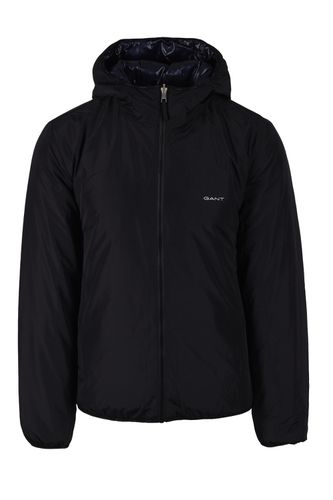 Reversible Hooded Jacket Black Size: SIZE M - Gant - Modalova