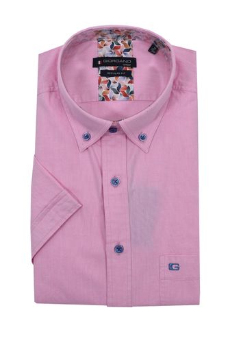 Regular Short Sleeve Shirt Pink Size: SIZE M - Giordano - Modalova