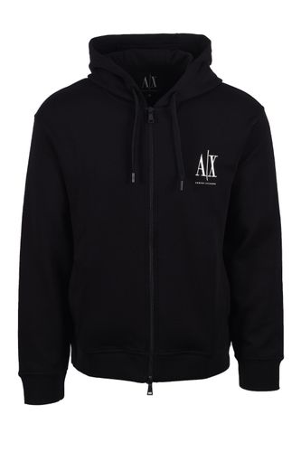 Jersey Full Zip Hooded Sweatshirt Size: SIZE M - ARMANI EXCHANGE - Modalova