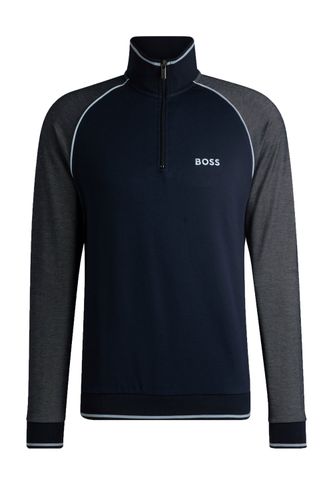 Boss Quarter Zip Track Suit Jacket Dark Blue Size: SIZ - Hugo Boss Black - Modalova