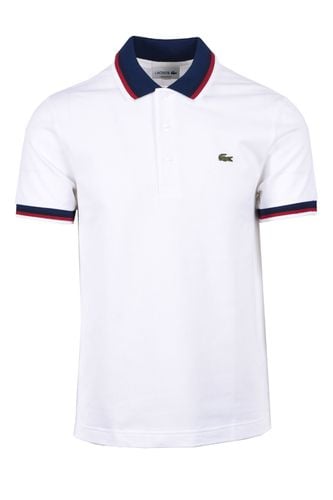 Pique Contrast Collar Polo Size: SIZE 4 (M) - Lacoste - Modalova