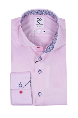 Cut Away Collar Trimmed With Liberty Print Pink Size: 15.5/39 - R2 - Modalova