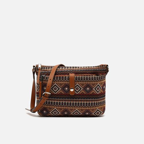 Misi bolso bandolera con estampado jacquard y neceser pequeño - MISAKO - Modalova