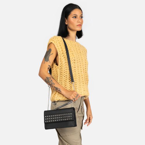 Bluino bolso bandolera pequeño con correa y detalles metálicos - MISAKO - Modalova