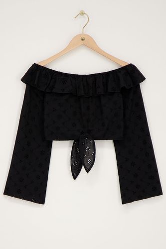 Top décolleté avec broderie et nœud | - My jewellery - Modalova