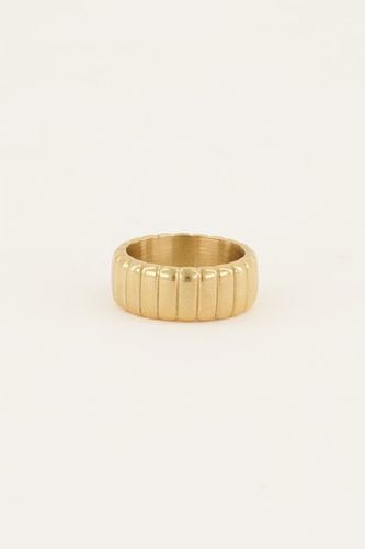 Iconic breiter Ring mit Rippung | - My jewellery - Modalova