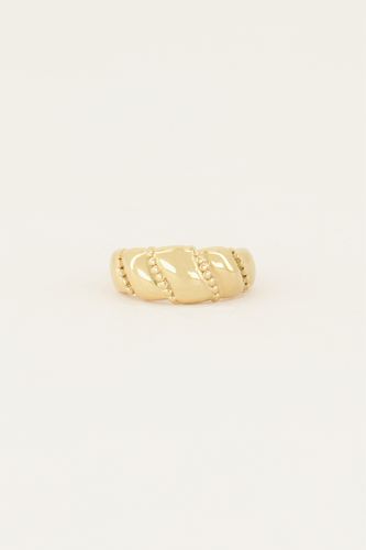 Iconic Ring breit mit schrägen Kugeln | - My jewellery - Modalova