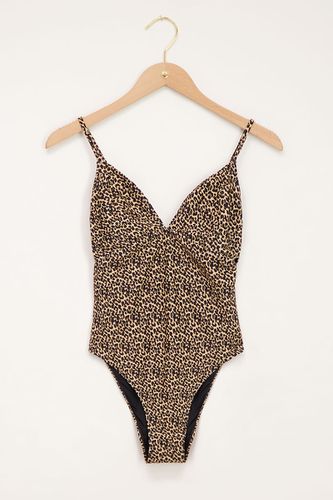 Leopardenmuster-Badeanzug mit gekreuzten Rückenbändern | - My jewellery - Modalova