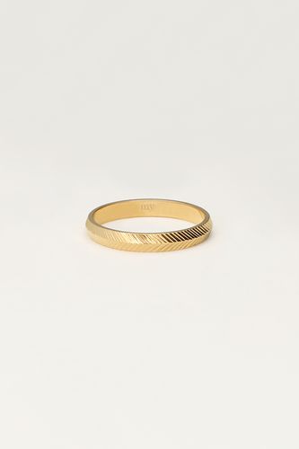 Minimalistischer Ring mit Fischgrätenmuster | - My jewellery - Modalova
