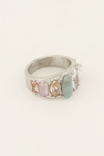 Souvenir Ring mit bunten Steinen | - My jewellery - Modalova