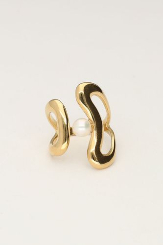 Ring organische Form mit Perle | - My jewellery - Modalova