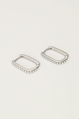 Rechteckige Ohrhänger mit Perlen | - My jewellery - Modalova