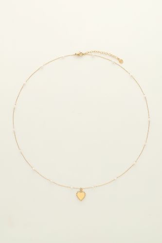 Kette mit Herzanhänger und Kunstperlen | - My jewellery - Modalova