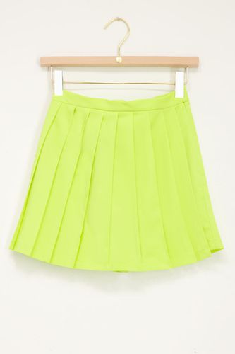 Limonengrüner Skort mit Plissee | - My jewellery - Modalova