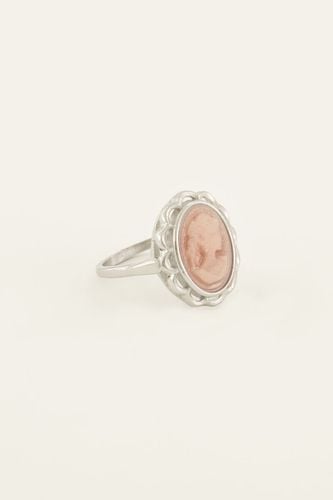 Bold Spirit rosa Kamee-Ring | - My jewellery - Modalova