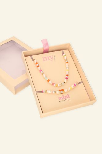 Geschenkbox für Kinder mit Kette und Armband mit Süßwasser- und Kunstperlen | - My jewellery - Modalova