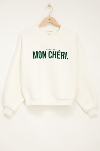 Weißer Pullover „Mon Chéri“ | - My jewellery - Modalova