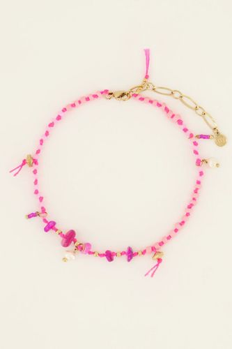 Sunchasers Fußkettchen mit pinken Perlen, Steinchen&Quasten | - My jewellery - Modalova