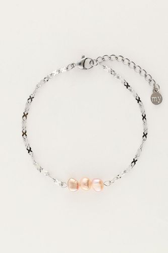 Armband mit drei lila Perlen | - My jewellery - Modalova