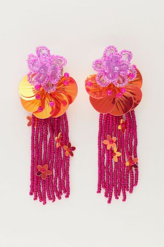 Inselohrringe mit Blumen und rosa Schnüren | - My jewellery - Modalova