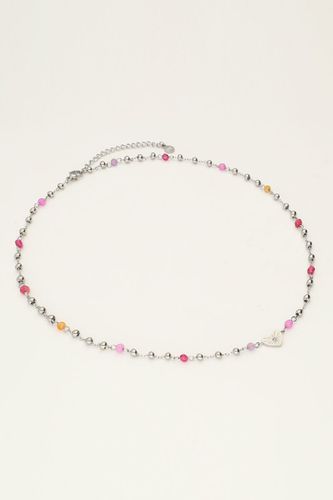 Kette mit Herz und rosa Perlen | - My jewellery - Modalova