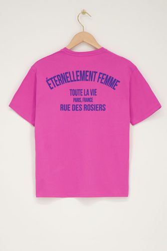 Rosafarbenes T-shirt''Éternellement ''| - My jewellery - Modalova