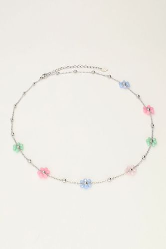 Halskette mit Tupfen und pastellfarbenen Blumen | - My jewellery - Modalova