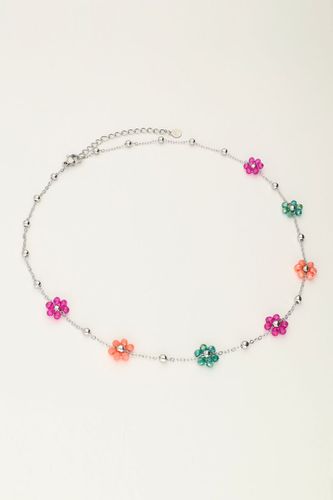 Halskette mit Tupfen und bunten Blumen | - My jewellery - Modalova