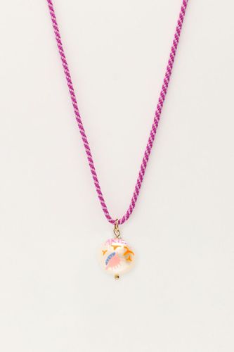 Lila Sternzeichen Kordel-Halskette mit Perle | - My jewellery - Modalova