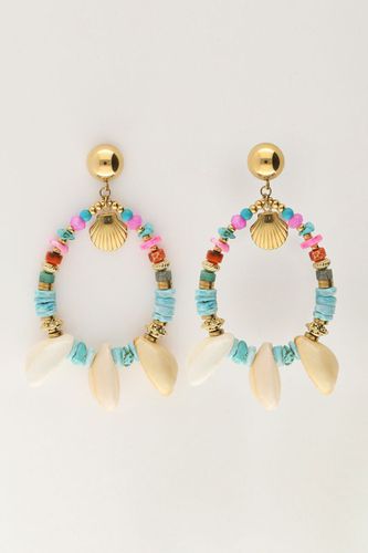 Art-Ohrringe mit blauen Perlen und Muscheln | - My jewellery - Modalova