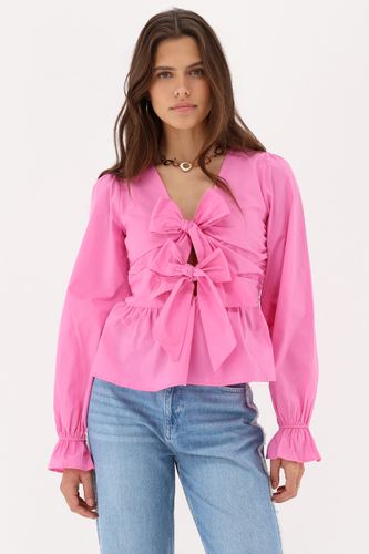 Top avec nœuds et péplum | - My jewellery - Modalova