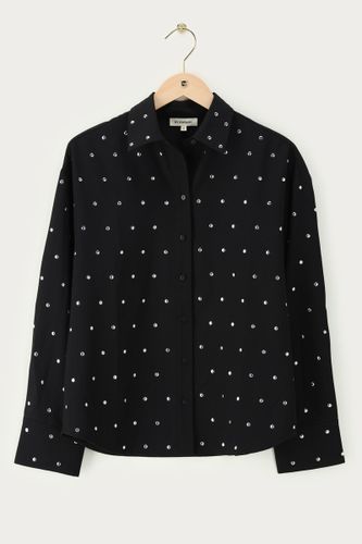 Bluse mit silberfarbenen Nieten | - My jewellery - Modalova