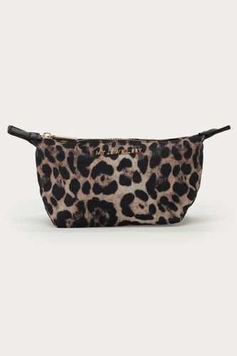 Kleine Kulturtasche mit Leopardenmuster | - My jewellery - Modalova