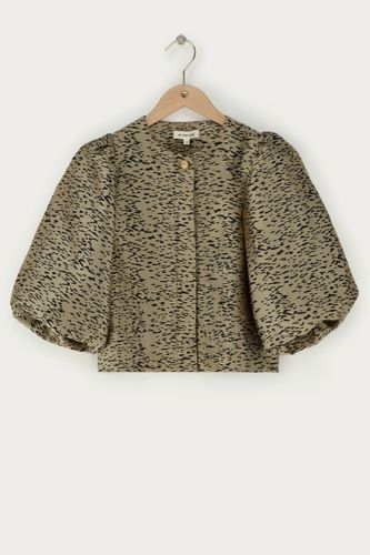 Top imprimé animal à manches bouffantes | - My jewellery - Modalova