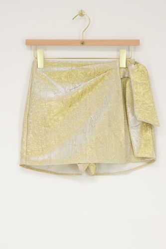 Goldfarbener Hosenrock mit√úberlappung | - My jewellery - Modalova