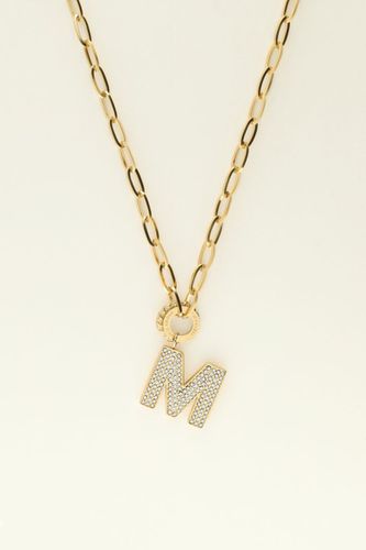 Initialen Kette mit Strass | - My jewellery - Modalova