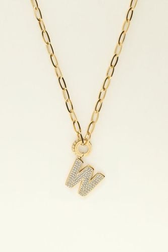 Initialen Kette mit Strass | - My jewellery - Modalova