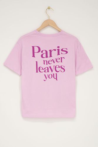 Lilafarbenes T-Shirt''Paris Paris''| - My jewellery - Modalova