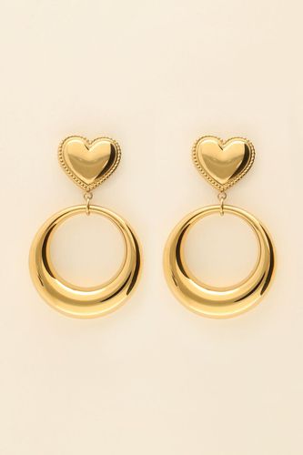 Runde Ohrringe mit Herz | - My jewellery - Modalova