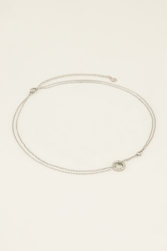 Runde Charm-Kette mit Strassherz | - My jewellery - Modalova