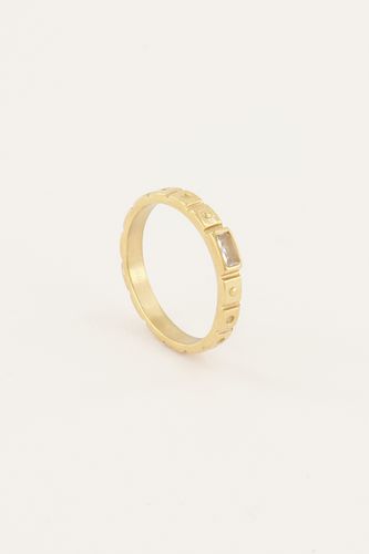 Vintage Ring transparentes Rechteck | - My jewellery - Modalova