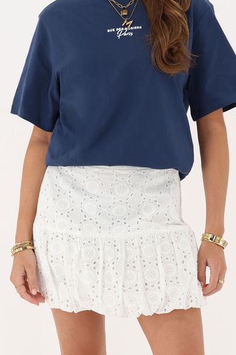 Weißer Ballon-Rock mit Stickerei | - My jewellery - Modalova