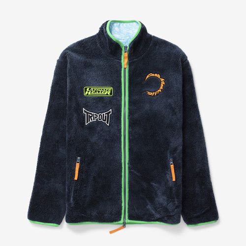 Reversible Polar Fleece Zip Thru Jacket - Good Morning Tapes - Modalova