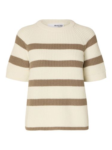 Striped Knitted Top - Selected - Modalova