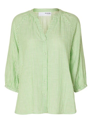 Striped Cotton Shirt - Selected - Modalova