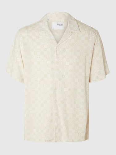 Patterned Short Sleeved Shirt - Selected - Modalova