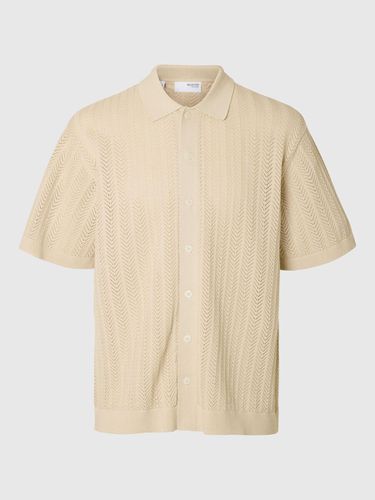 Knitted Short Sleeved Shirt - Selected - Modalova