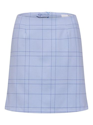 Checked Mini Skirt - Selected - Modalova