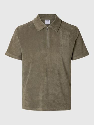 Terrycloth Polo Shirt - Selected - Modalova