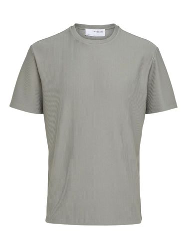 Tejido Acanalado Camiseta - Selected - Modalova
